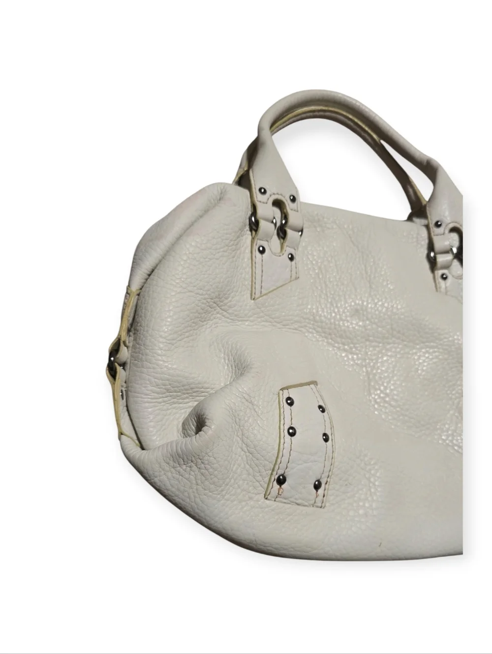 Cole Haan Pebbled Leather Satchel, Village Collection - Picture 6 of 9
